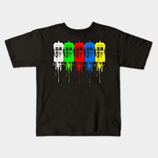 color tardis Kids T-Shirt